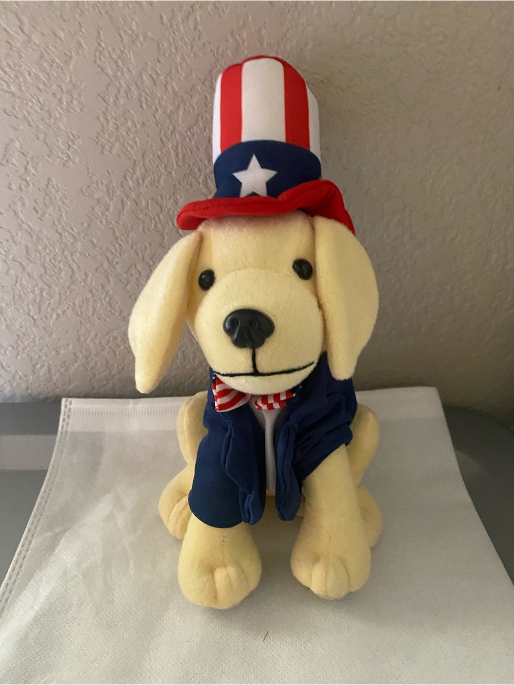 Raising Canes Plush Dog July 4th USA Outfit Red White Blue Stuffed Toy 2019